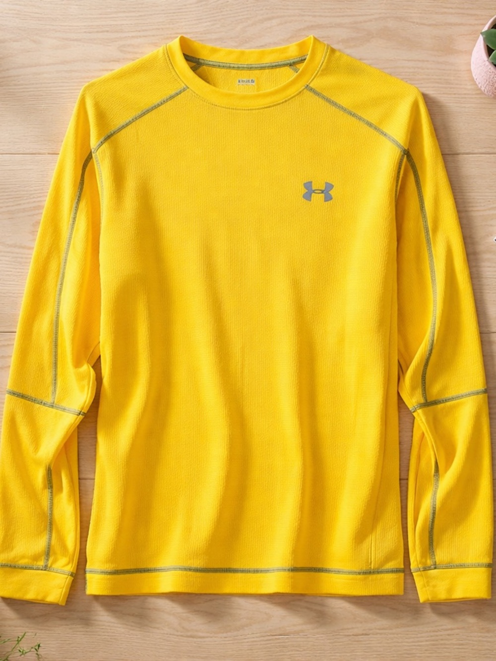 Under Armour Yellow Men's Performance Long Sleeve Top